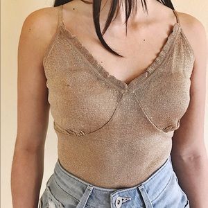 Vintage style spaghetti strap top.